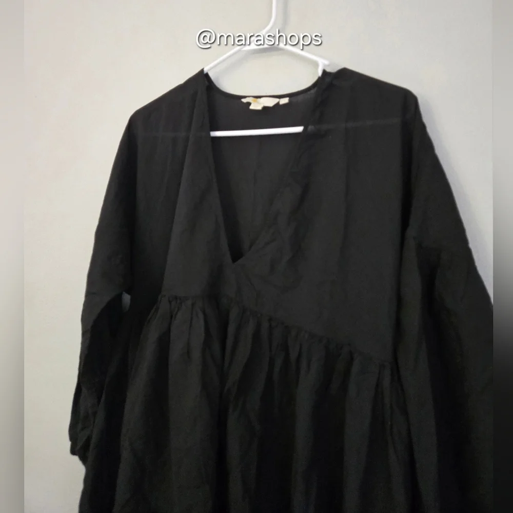 BODEN Relaxed Tiered Beach Dress Black Women